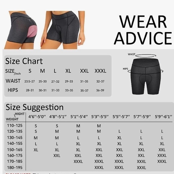 DEALYORK Padded 1 pair Bike Shorts Cycling Bicycle Biking Biker 3D Padding NWT - Picture 3 of 14